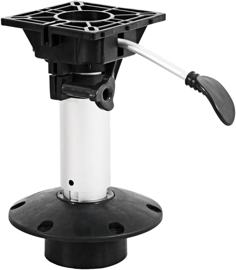 Oceansouth Waverider Socket Pedestal – Flat Base 12" -15" boat seat pedestal mount post base swivel boats jon seats bass fishing chair socket removable.