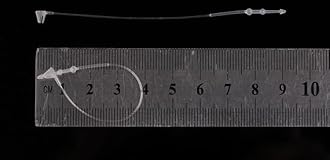 3 Inch 500 Pcs Plastic Fasteners Hang Tags Clear Snap Lock Pins Security Loop Price Tag Pins Safety Ring Ties for Retail Store Clothing Accessory (3“ 500pcs, Clear)