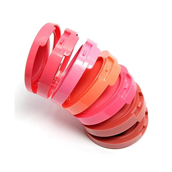 UCANBE 5 Colors Face Blusher Palette Waterproof Matte Long Lasting Lightweight Blush Powder Pink Coral Blushing Pallet with Brush Mirror Women Makeup Gift Set Kit