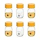 ULAB Runde Medien Laborflaschen Aufbewahrungsflaschen, 100 ml, 3,3 Borosilikat glasflaschen mit GL45 Schraubverschluss, 6 Stück, URB1033