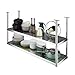 Mobile Storage Rack Freestanding Display Rack Tool Pegboard Garage,Ceiling Mounted Floating Kitchen Shelves 304 Stainless Steel Storage Rack for Pots & Pans Decorative Wine Bottle Holder Wal
