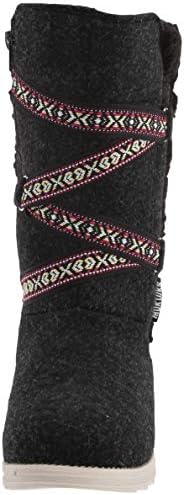 MUK LUKS womens Pull Fashion Boot, Black Heather, 7 US | Image 1