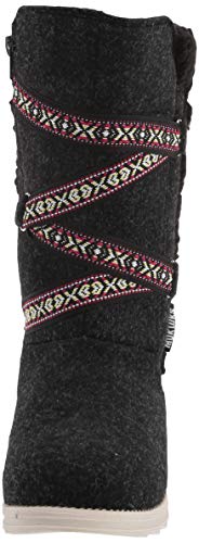 MUK LUKS womens Tally Boot-black Heather2