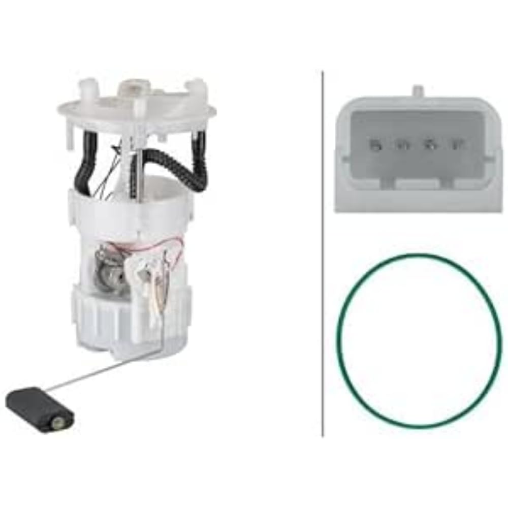 HELLA 8TF 358 106-801 Fuel Feed Unit - Electric - 4-pin connector - with seal/with fuel sender unit