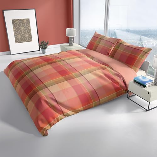 Le vie del cotone, Mr Tartan Percale Single Duvet Cover Set, Multi-coloured - Image 2