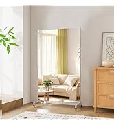 Amazon.co.jp: BRIVUE 割れない鏡 全身 姿見 キャスター付き 全身鏡