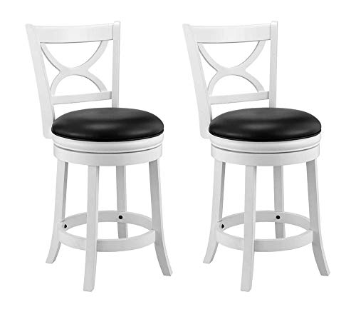 Ball & Cast HSA-1103-1 Stool, 24-Inch,2-Pack, White
