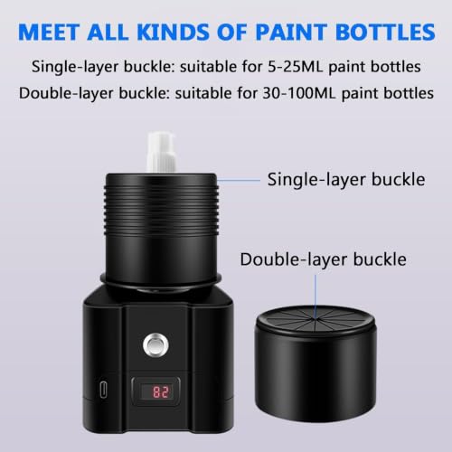 Mini Mezclador Vortex con pantalla digital para botellas de pintura 5