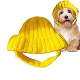 Hundemütze: Dehnbare, weiche Haustiermütze, gestrickte Hundemütze mit Ohrlöchern für hohen Tragekomfort, warmes Winter-Accessoire für kleine und mittelgroße Haustiere, süßes Kostüm für Halloween