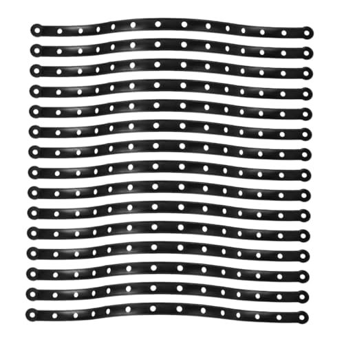 TOYANDONA 30 Piezas Tiras de Conexión para Perchas de Ropa de Plástico Negro Resistente Accesorio para Colgadores Tiendas y Armarios Optimiza Espacio y Organiza Exhibidores