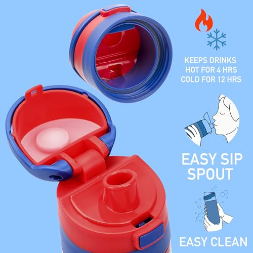 Image of Spider-Man Comic Panels 24 Oz Stainless Steel Water Bottle