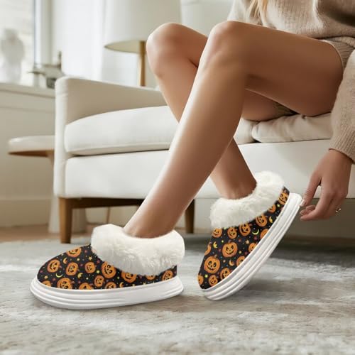 Womens Slippers Winter Warm Fluffy House Shoes Cozy Comfort Platform Bedroom for Indoor & Outdoor3