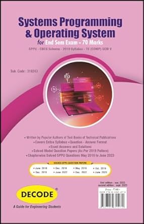 Amazon.in: Buy System Programming and Operating Systems for SPPU 19 ...