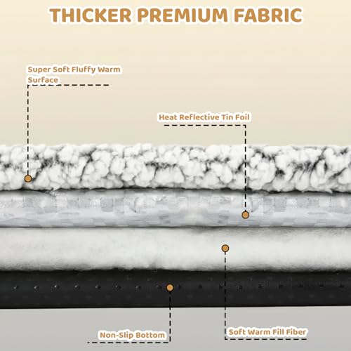 Heated Cat Mat, Cat Heat Pad, Heated Pet Blanket, Self Heating Mat for Indoor Pets, Soft and Washable Pet Bed, 40 x 50 cm - Image 5