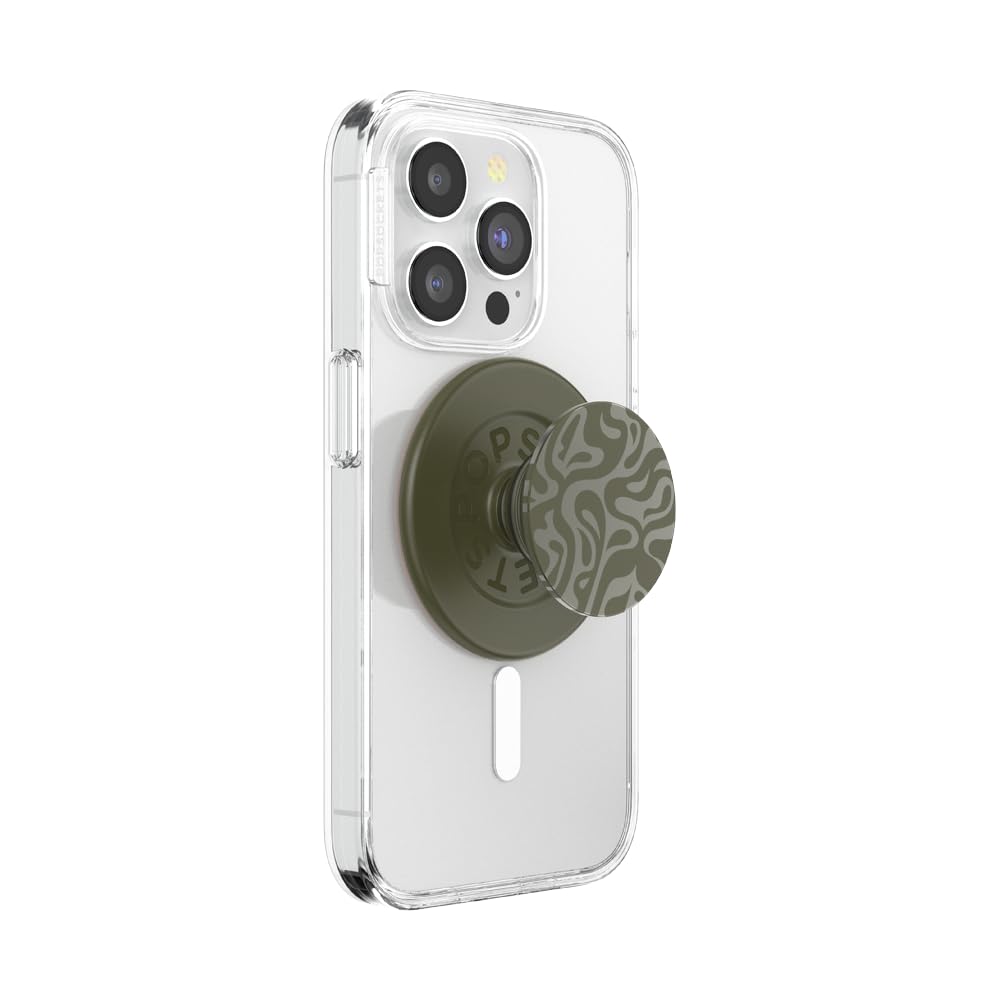 PopSockets Phone Grip for MagSafe, Magnetic Holder- Alum Swirl