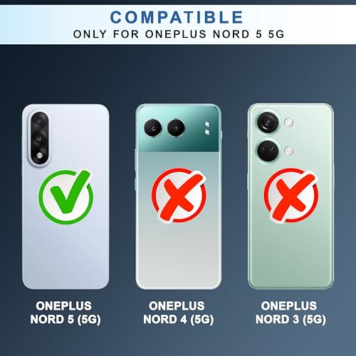 Image of CEDO Backcover for OnePlus Nord 5 (5G) | Camera Protection Bump Shockproof Edge | Ultra Hybrid Transparent Acrylic Clear TPU+PC Hard Backcase Cover (Black)