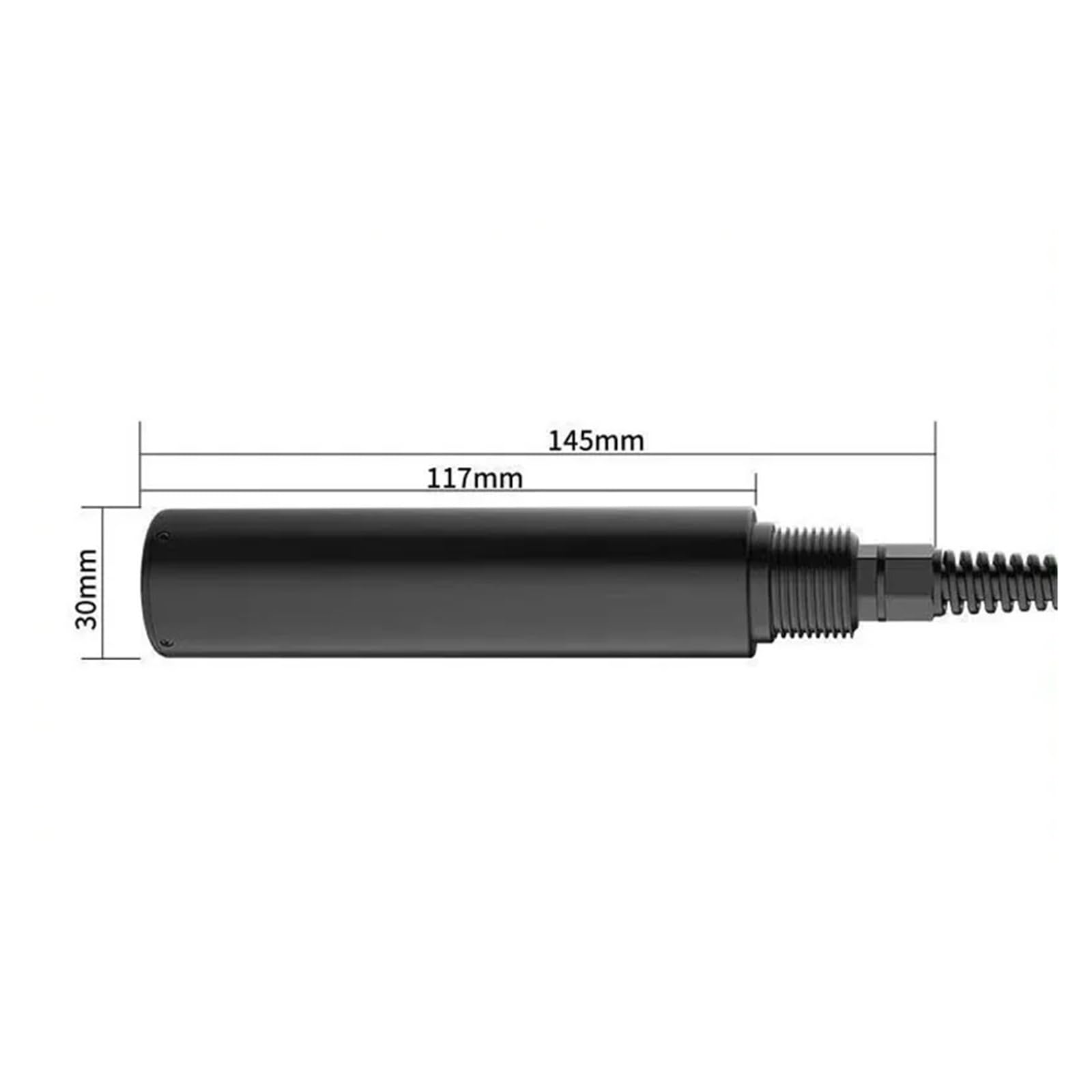 Medidor de turbidez, Sensor de turbidez de calidad del agua Medidor de concentración de lodos industriales Detector de turbidez de aguas residuales con sólidos suspendidos Sonda, Claro y legible(SS 4