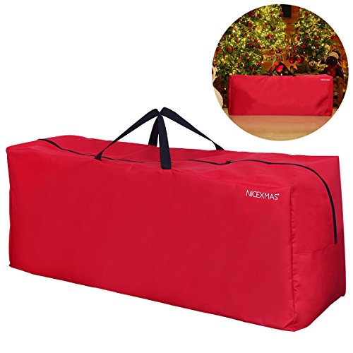 Nicexmas Sac de rangement pour sapin de Noël, Red, 135 x 38 x 54 cm