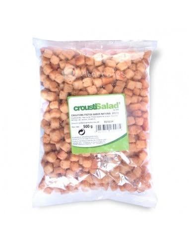 CROUSTISALAD' - CROÛTONS FRITOS 10X10NATURAL. PACK 12 X 500GR.