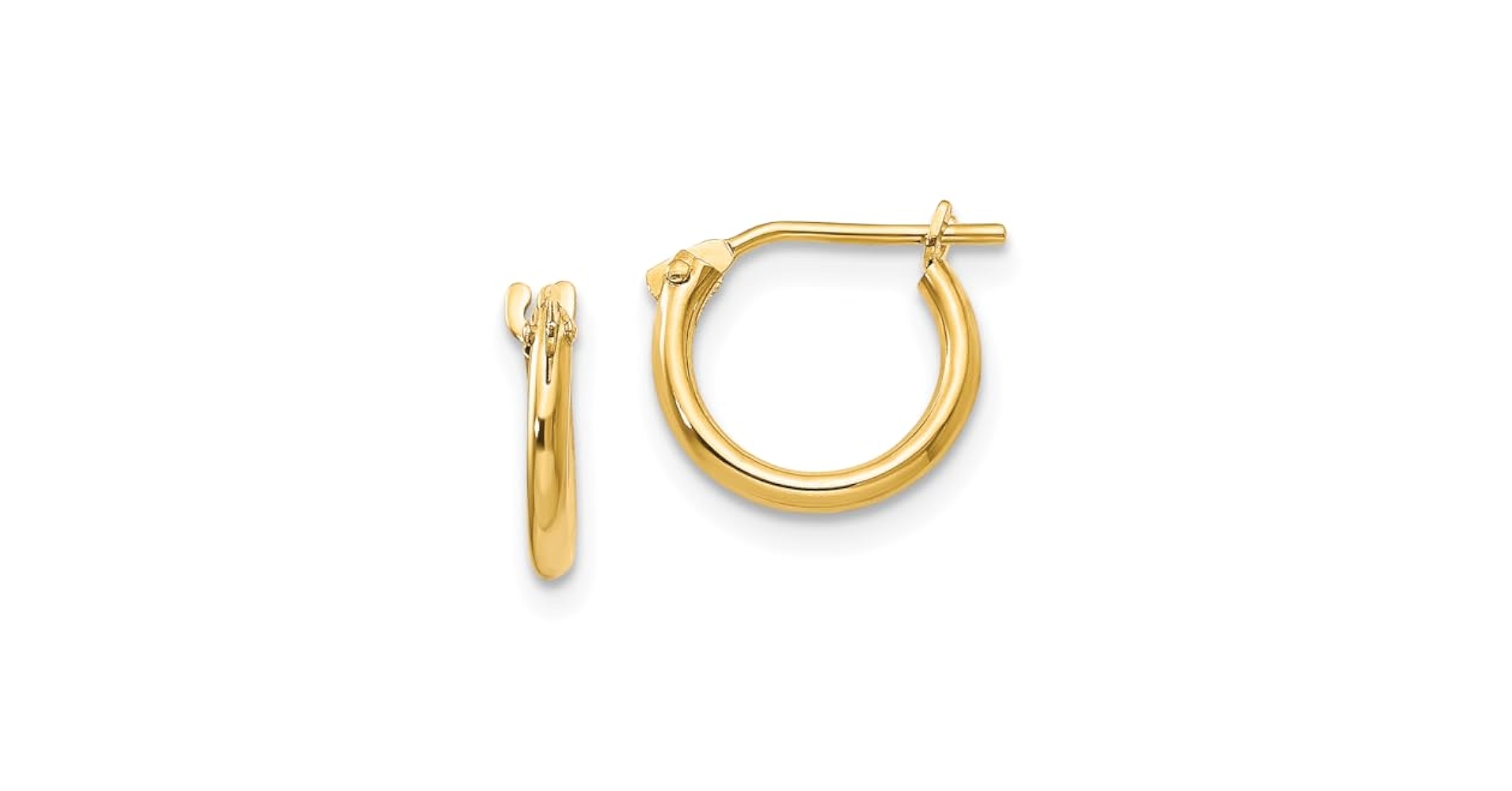 Amazon.com: 14k Yellow Gold Madi K. Half Hoop Earrings