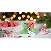 Fun Express Fortune Cookies Individually Wrapped Bulk - 50 Christmas Red & Green Cookies for Holiday Parties | Premium Quality Traditional Chinese Fortune Cookie Treats | 12 Ounces Total Weight