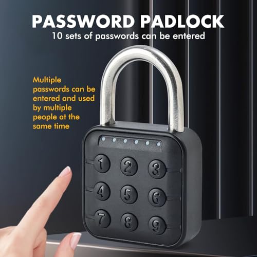 Uadme Combination Padlock Locker Padlocks, IP67 Waterproof, Multi-User Code Function, 6 Digit Password High Security - Image 2