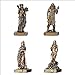 Veronese Design 3 1/4 Inch Greek Pantheon Gods Resin Miniature Figurine Set Hand Painted Bronzed Finish