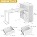 DWVO L Shaped Desk with Drawers, 55