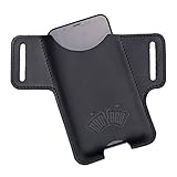 EASYANT Men Leather Phone Holster Universal Case Waist Bag Purse with Belt Hole