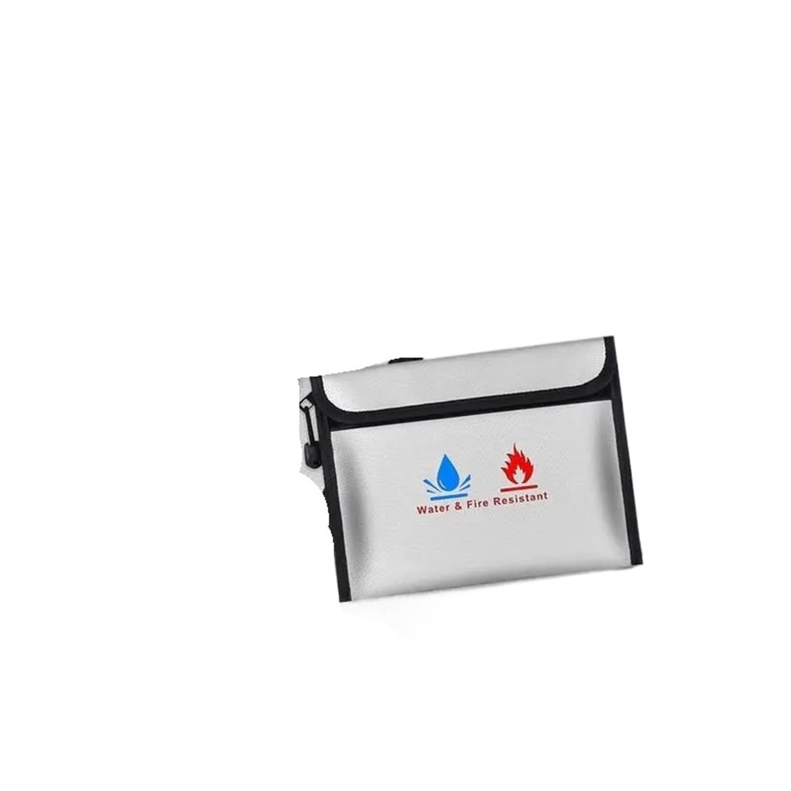 Borsa portadocumenti ignifuga da 2 pezzi, portadocumenti impermeabile con cerniera, porta contanti per Documenti Passaporto(S)