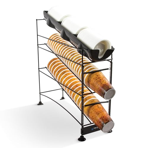 Distributeur de gobelets San Jamar C8503WF avec 4 compartiments réglables - 2