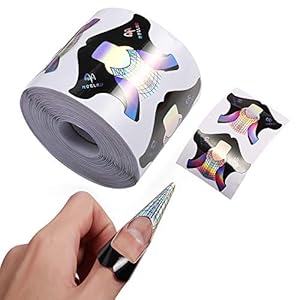 Anself Nagel-Schablonen 100/300 Stück Nagelverlängerung Sticker