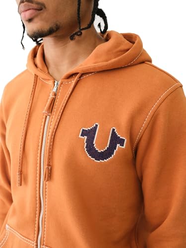 True Religion Men's Big T Cross Stitch Zip Up4