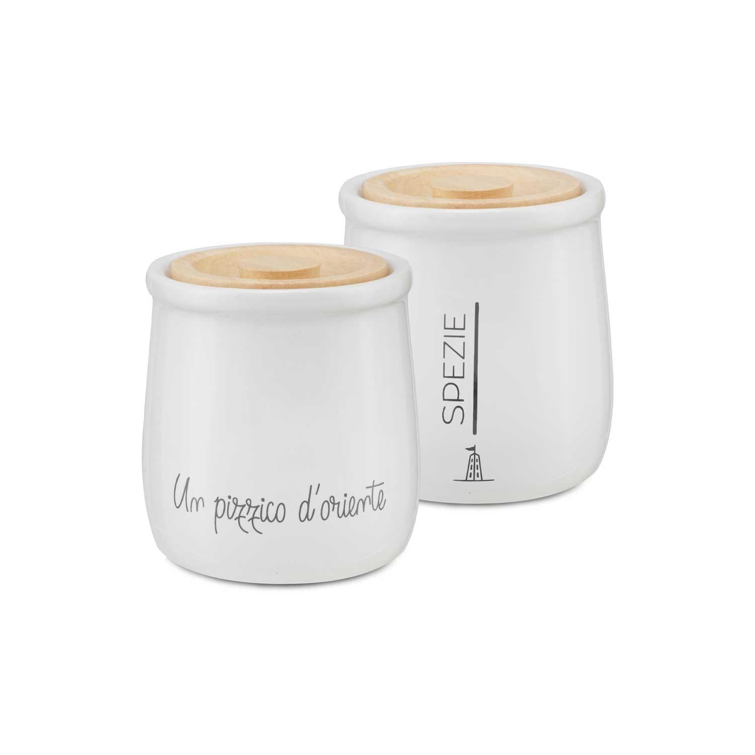 LA PORCELLANA BIANCA - Gli Onesti Spice Jar Gift Box, Stoneware