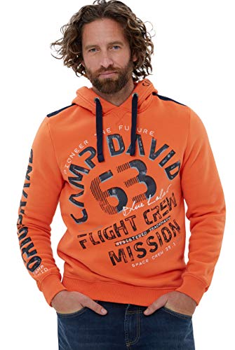 Preisvergleich Produktbild Camp David Herren Kapuzensweater mit großem Used Print