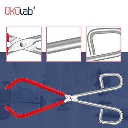 Pince à bécher de laboratoire en acier chromé durable