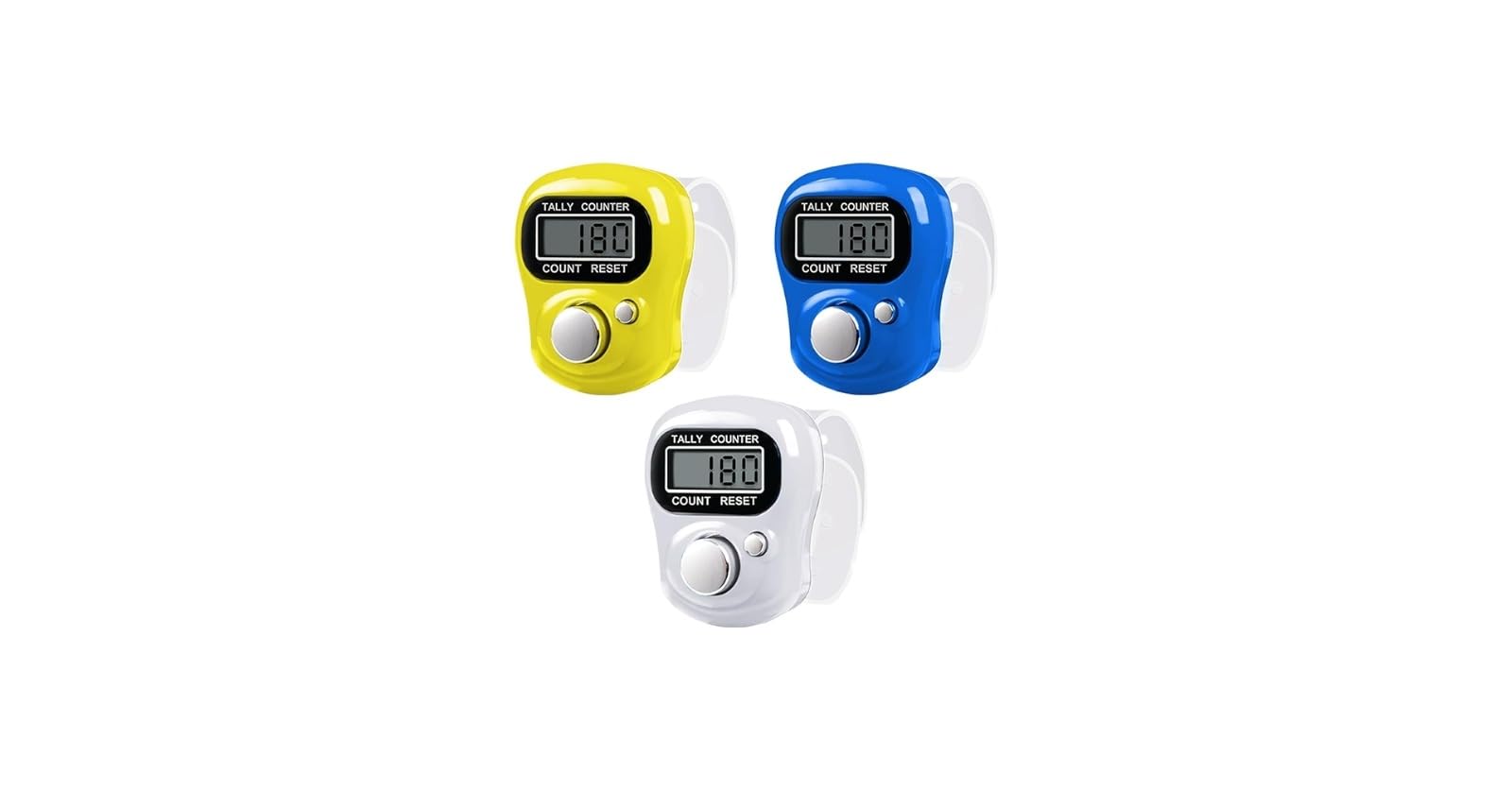 Digital Finger Tally Counter | 5 Digit Electronic Hand Counter | LCD Display | Multicolour Color (3, Muticolour)-image-41