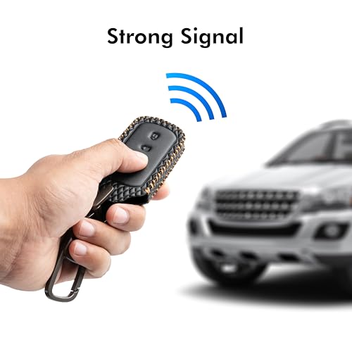 Image of SHOPOFLUX Metal Key Cover Compatible for Tata Curvv | Curvv EV Electric | Sierra | Safari | Harrier | 4 Button Smart Key Only (Metal Black Silicone)