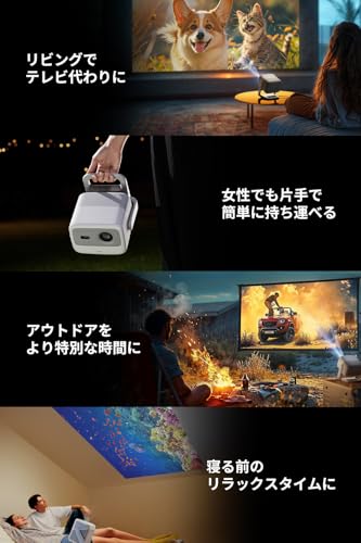 undefined JMGO N1S 3色レーザー プロジェクター【Google TV搭載/Netflix公式APP使用可 / 850ISOルーメン / ジンバル一体型/スタンド内蔵/オートフォーカス/リアルタイム補正/全自動台形補正 / 180インチ投影 / 小型 / 10Wスピーカー / 家庭用/天井 高輝度 / 2年保証】 の商品画像 5