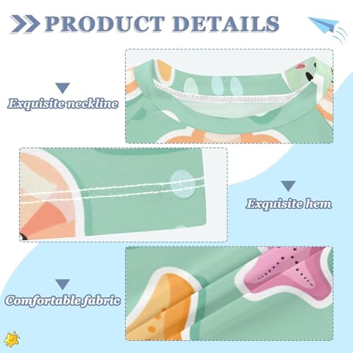 Light Blue Jellyfish Bathing Suit Kids UV Protection Football Sports Shirt Swimwear Beach Tops 3T3