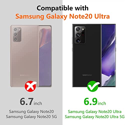 Image of NISHTECH for Samsung Galaxy Note 20 Ultra Premium Transparent Hybrid Soft Slim Dust Proof Silicone Back Case Cover with Camera Protection