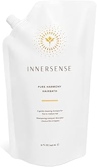 INNERSENSE Organic Beauty - Natural Pure Harmony Hairbath Shampoo | Non-Toxic, Cruelty-Free, Clean Haircare (32oz Refill Pouch)