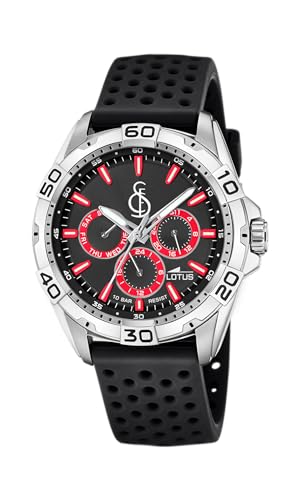 Lotus Reloj Oficial Sevilla FC 2024/2025 18940/2 Hombre, Acero Inoxidable, Correa de Cau