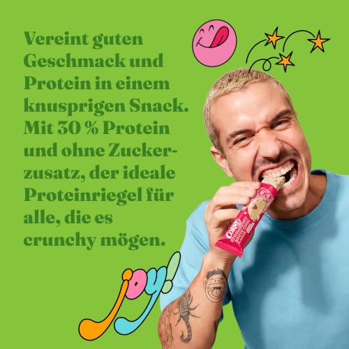 Corny Protein Crunchy White Chocolate Strawberry | 30% Protein | 12 x 45 g – Ansicht 3