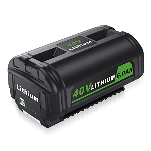 Upgraded 6.0Ah 40V Li-ion Replacement Battery Compatible with Ryobi 40V RY40200 RY40403 RY40204