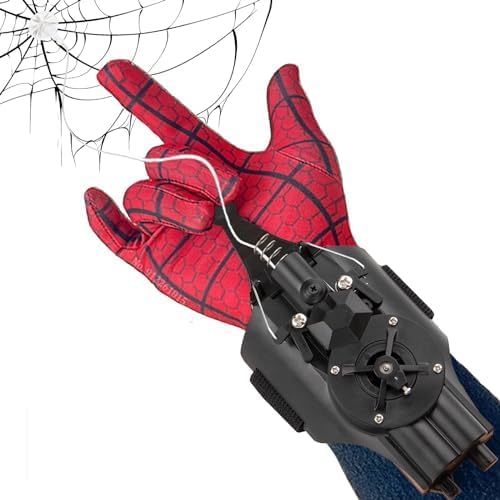 La mejor selección de Telaraña spiderman Top 5. 49 Oioiuu Spider Web Shooter Toy - Guante lanzador de superhéroes con rango de 10 pies - Gadgets recargables para juegos de rol, divertido regalo de cosplay para hombres,...
