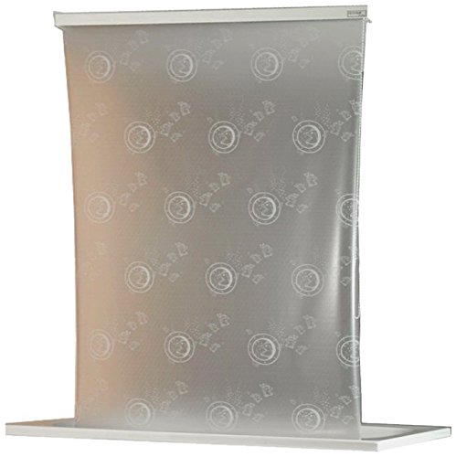 ECO-DuR 4024879003067 Kassetten Duschrollo 134 cm weiß - Bullauge weiß
