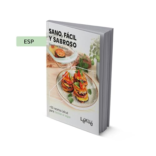 Lékué Libro de recetas Estuche de vapor, 'Sano fácil y sabroso'
