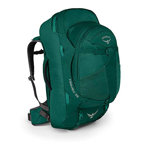 Osprey Packs Fairview 55 Travel Backpack, Rainforest Green, Small/Medium