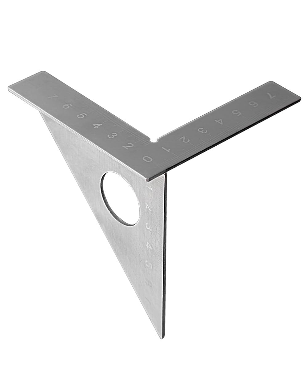 SEEK RARE Stainless Steel Multi Angle Measuring Square Ruler 45 90 Degree 3.1in Woodworking Tools Carpenter Angle Ruler Woodworking Ruler for Engineer